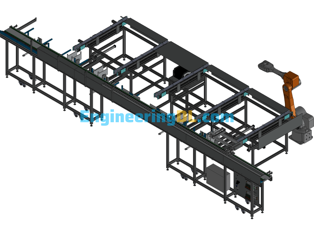 Profile Synchronous Conveyor 3D Exported Free Download