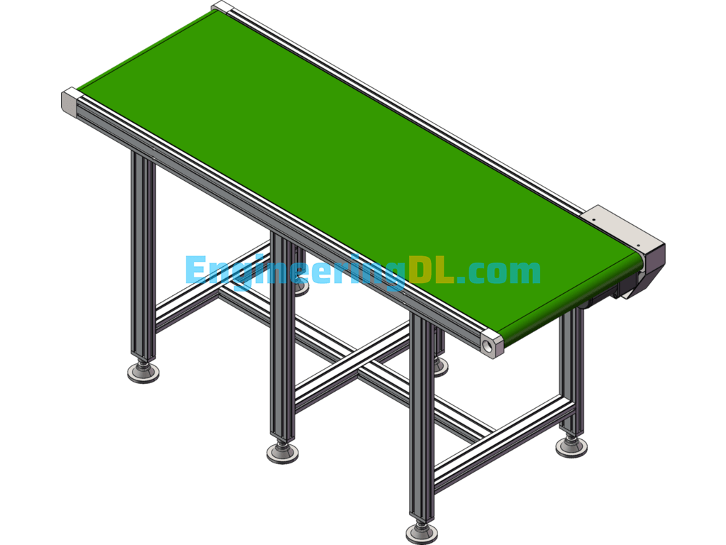 Profile Assembly Line Conveyor SolidWorks Free Download
