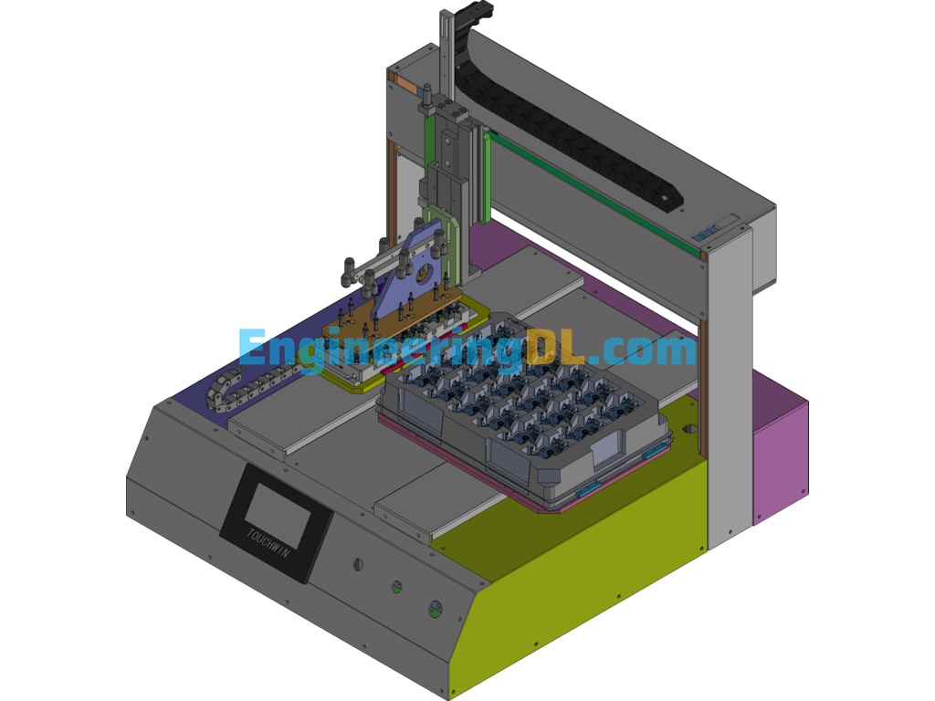 Substrate Suction Pendulum Table 3D Exported Free Download