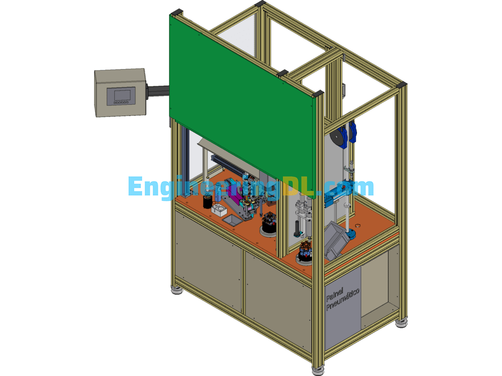 Plastic Parts Card Assembly Machine SolidWorks Free Download