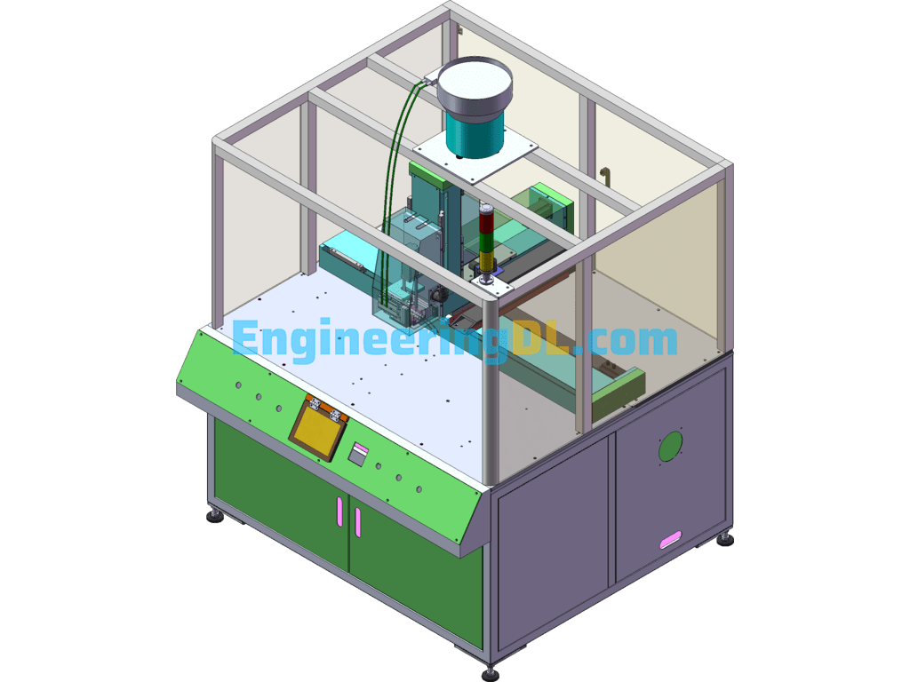Structure Of Plastic Parts Hot Melt Nail Burying Machine SolidWorks Free Download