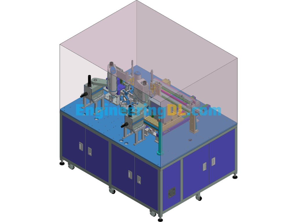 Plastic Handle Automatic Assembly Equipment 3D Exported Free Download