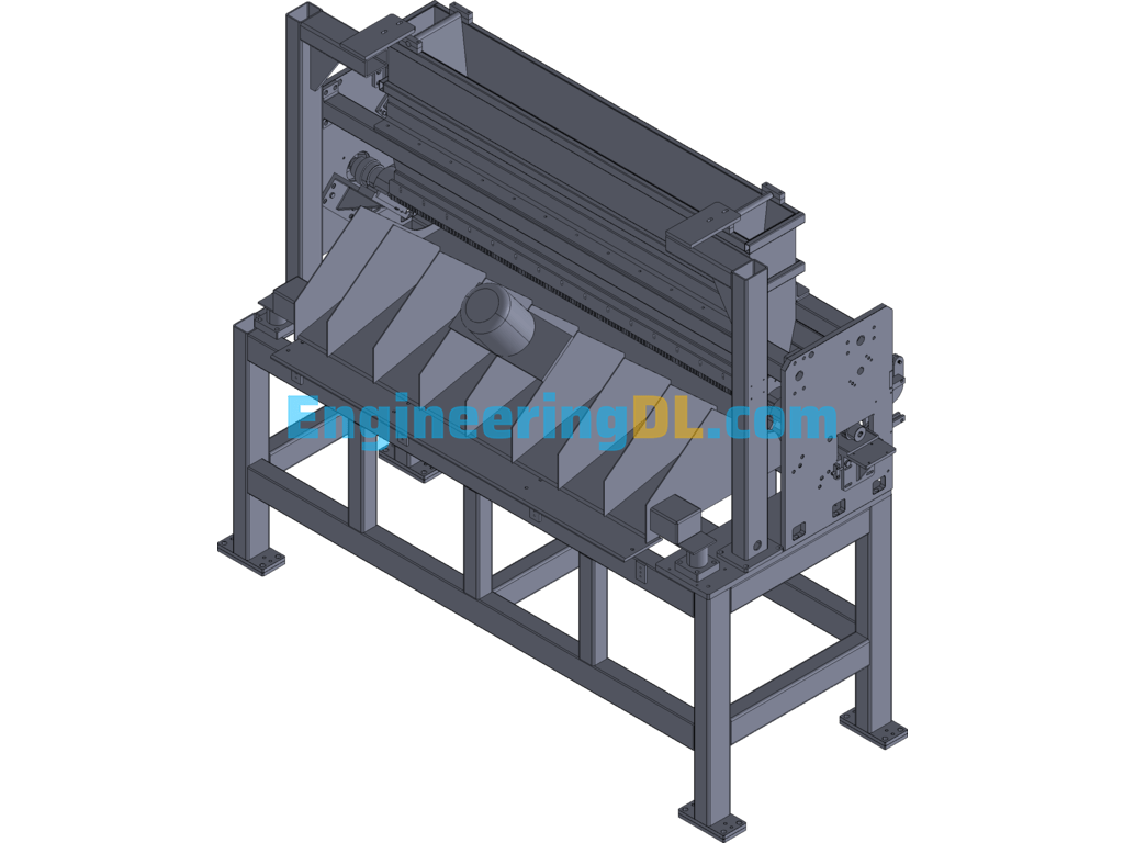 Plastic Particle Spreader Non-Standard Automatic Waste Recycling Equipment 3D Exported Free Download
