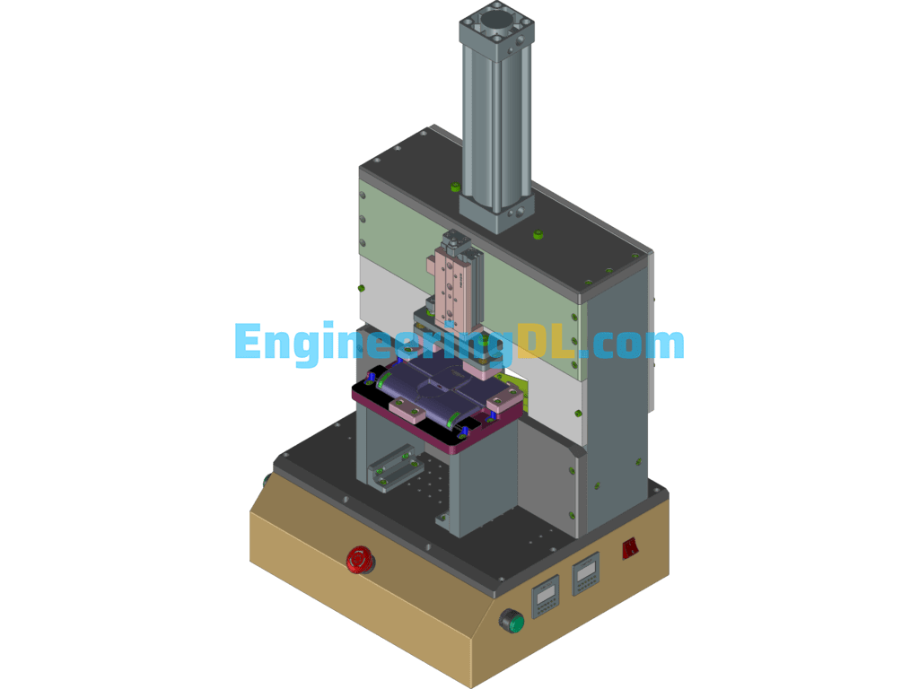 Plastic Parts Spout Punching And Cutting Jig (UGNX), 3D Exported Free Download