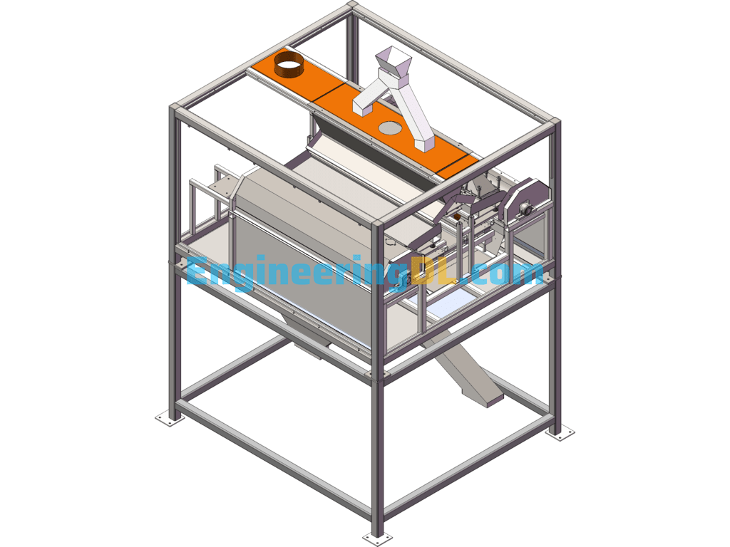 High-Speed Sorting Machine For Plastic Materials SolidWorks Free Download