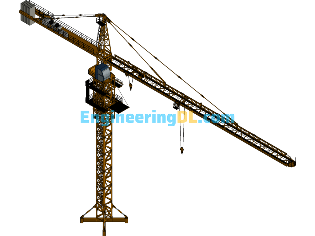 Tower Crane 3D Exported Free Download