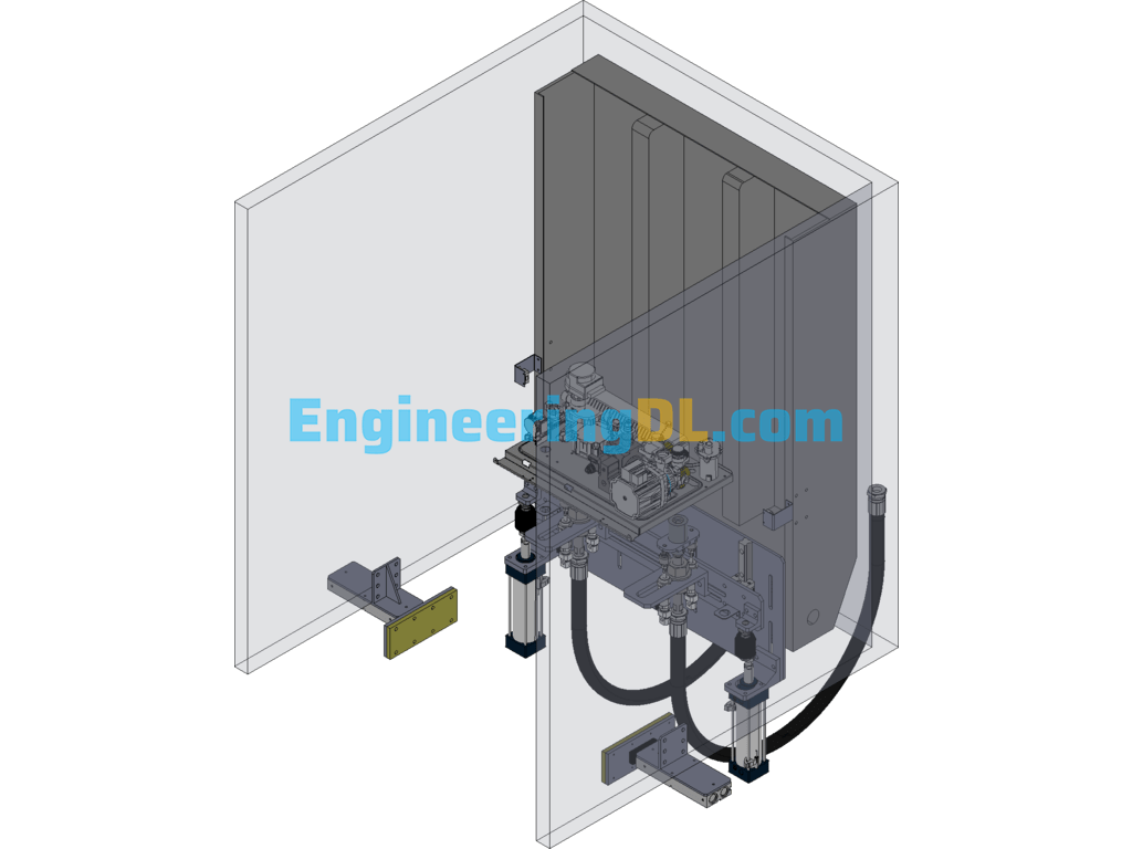 Wall-Hanging Integrated Automatic Takeover Equipment SolidWorks, AutoCAD, 3D Exported Free Download