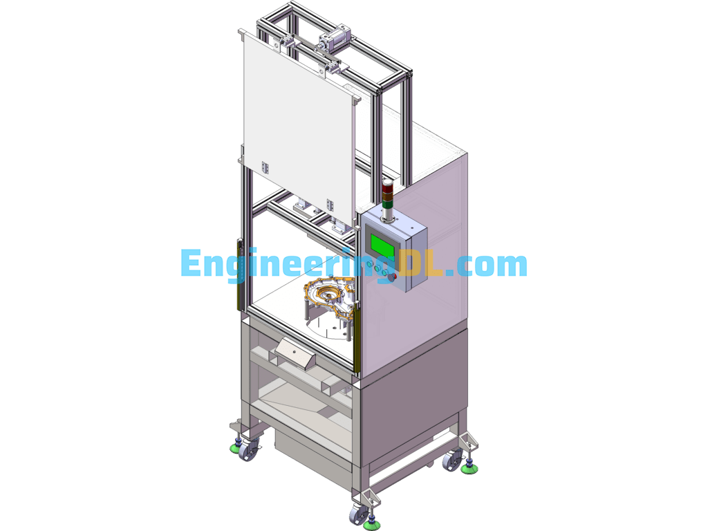 Shell Automatic Chip Blowing And Chip Removal Machine SolidWorks Free Download
