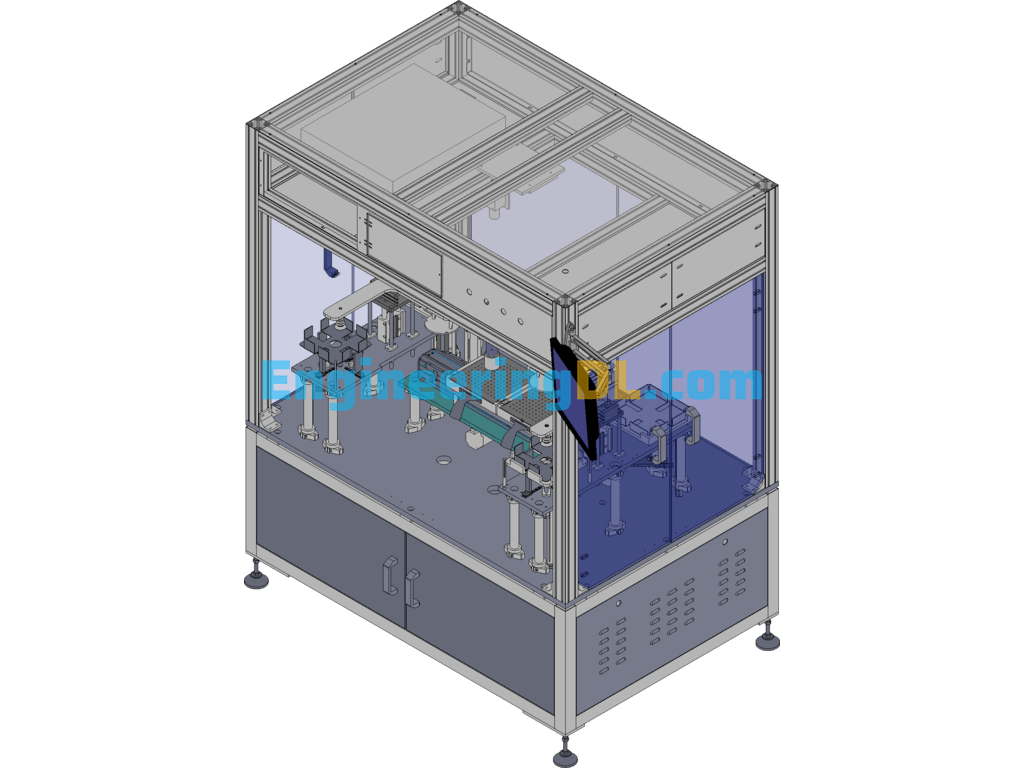 Multifunctional Solar Cell Laser Scribing Machine SW2016 (Mass Production Already) SolidWorks, AutoCAD, 3D Exported Free Download