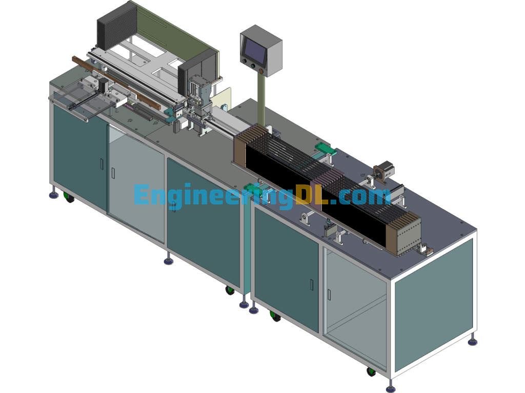 Multi-Model Wire Channel Processing Machine (3D Original File + BOM + Engineering Drawings) SolidWorks, AutoCAD, 3D Exported Free Download