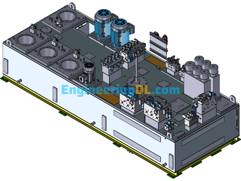 Multi-Station Pumping Station Design Model SolidWorks Free Download