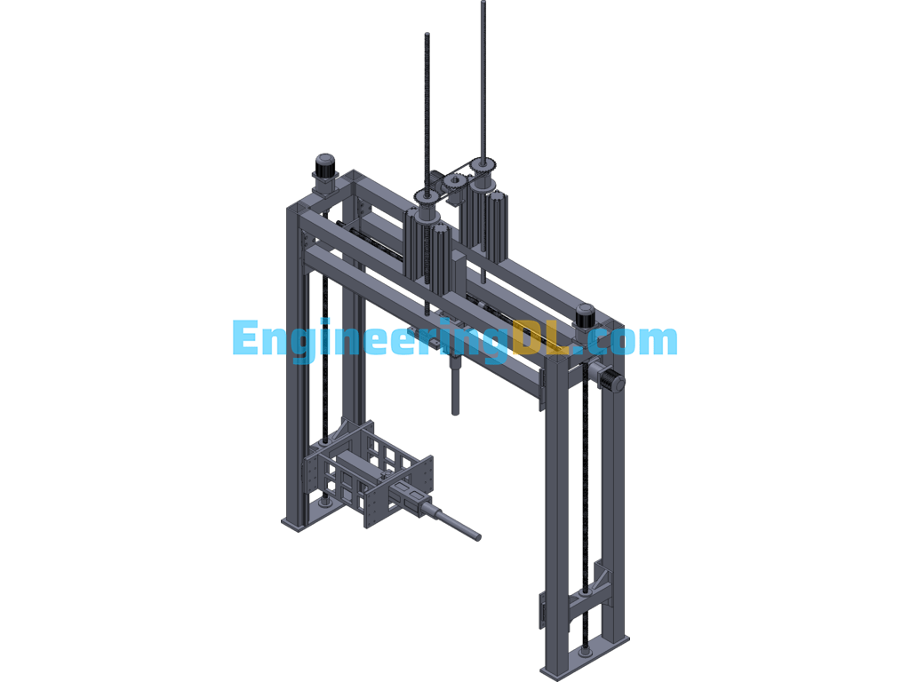 Multi-Degree-Of-Freedom Adjustment Mechanism 3D Exported Free Download