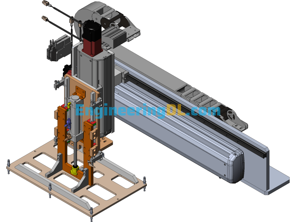 Large Flat Products Handling Mechanism Three Axis Handling Mechanism SolidWorks, 3D Exported Free Download