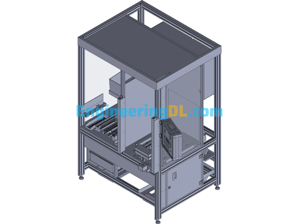 Volkswagen Car Slide Pre-Assembly Equipment 3D Exported Free Download