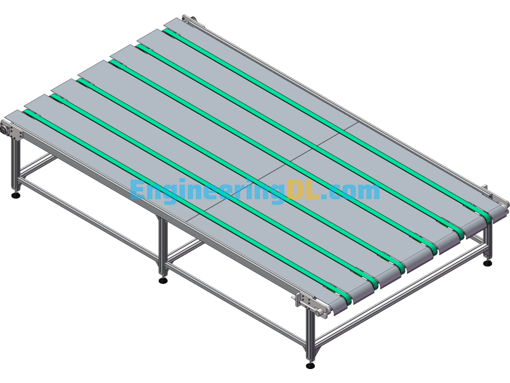 Large Belt Line Conveyor SolidWorks Free Download