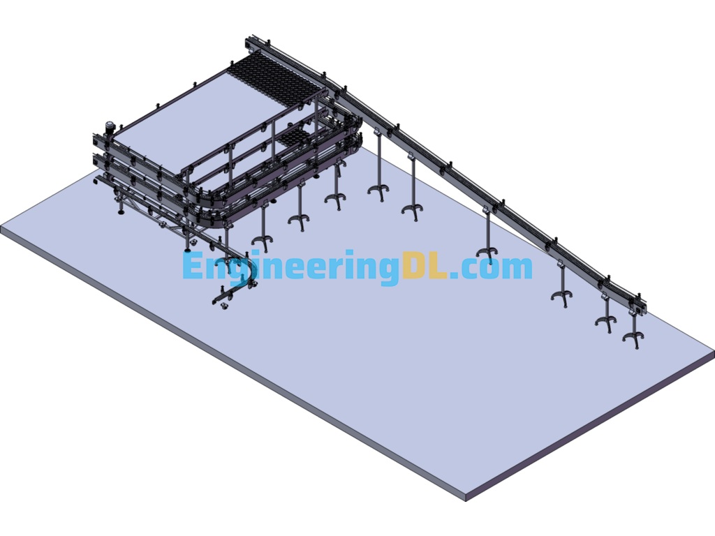 Large Conveyor SolidWorks Free Download