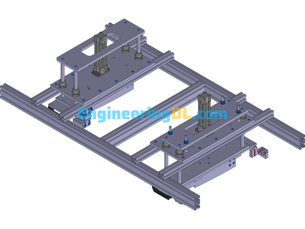 Sunroof Assembly Line Lifting Tooling 3D Exported Free Download