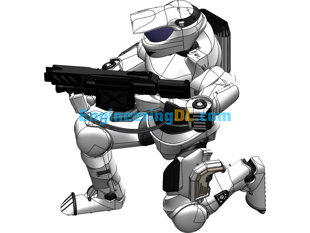 Space Warrior Robot SolidWorks Free Download