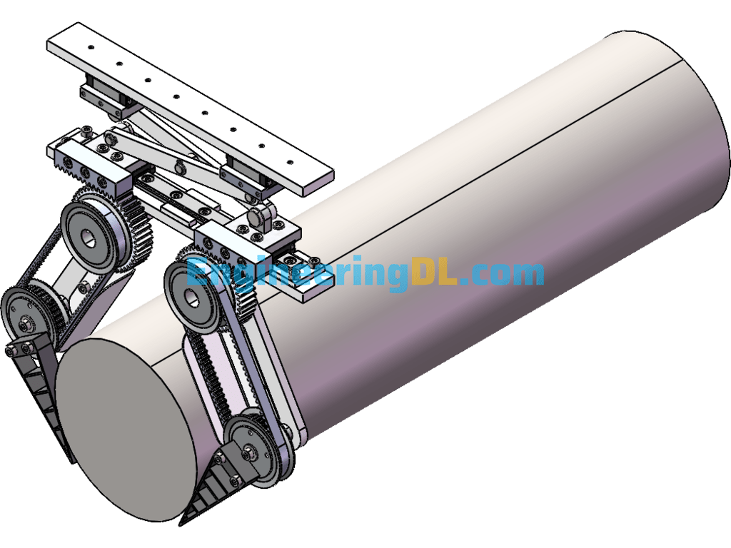 3D Model Of Pipe Clamping Machine SolidWorks Free Download