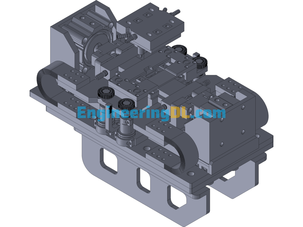 Clamping Mechanism, Horizontal Adjustment Mechanism 3D Exported Free Download