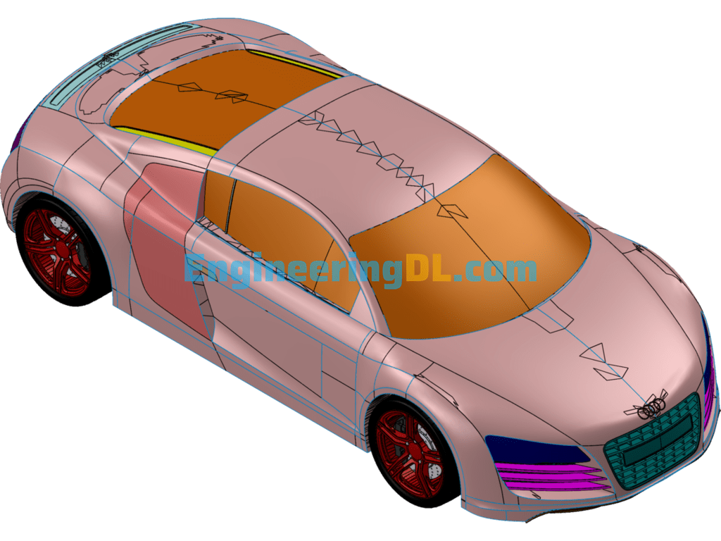 Audi R8 Shell Model SolidWorks Free Download