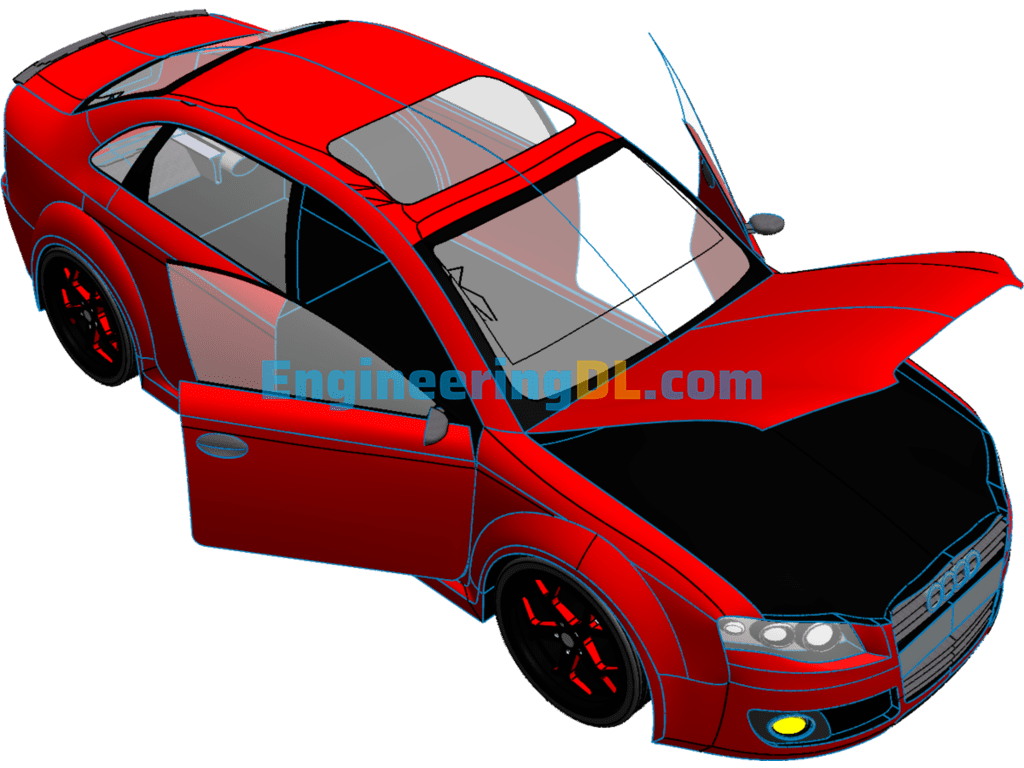 Audi RS4 Car Model (SW Design) SolidWorks Free Download