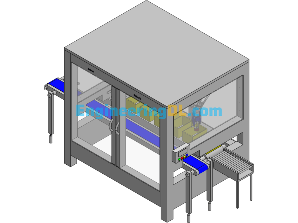 Cheese Box Sealing Machine SolidWorks Free Download