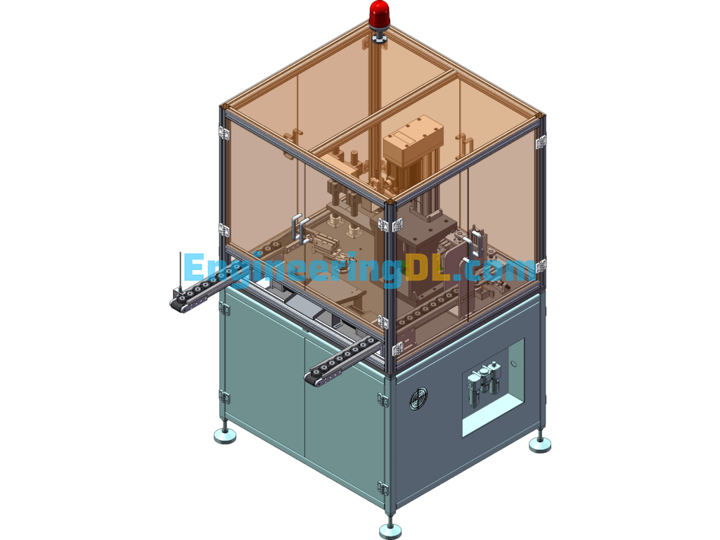 Stator Core Shaping Inspection Machine SolidWorks, eDrawings, 3D Exported Free Download