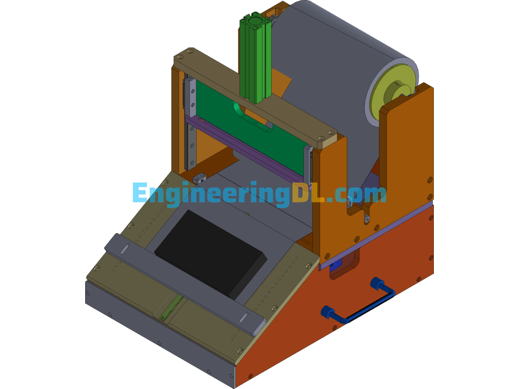 Cut-To-Length Packaging Film Jig SolidWorks, 3D Exported Free Download