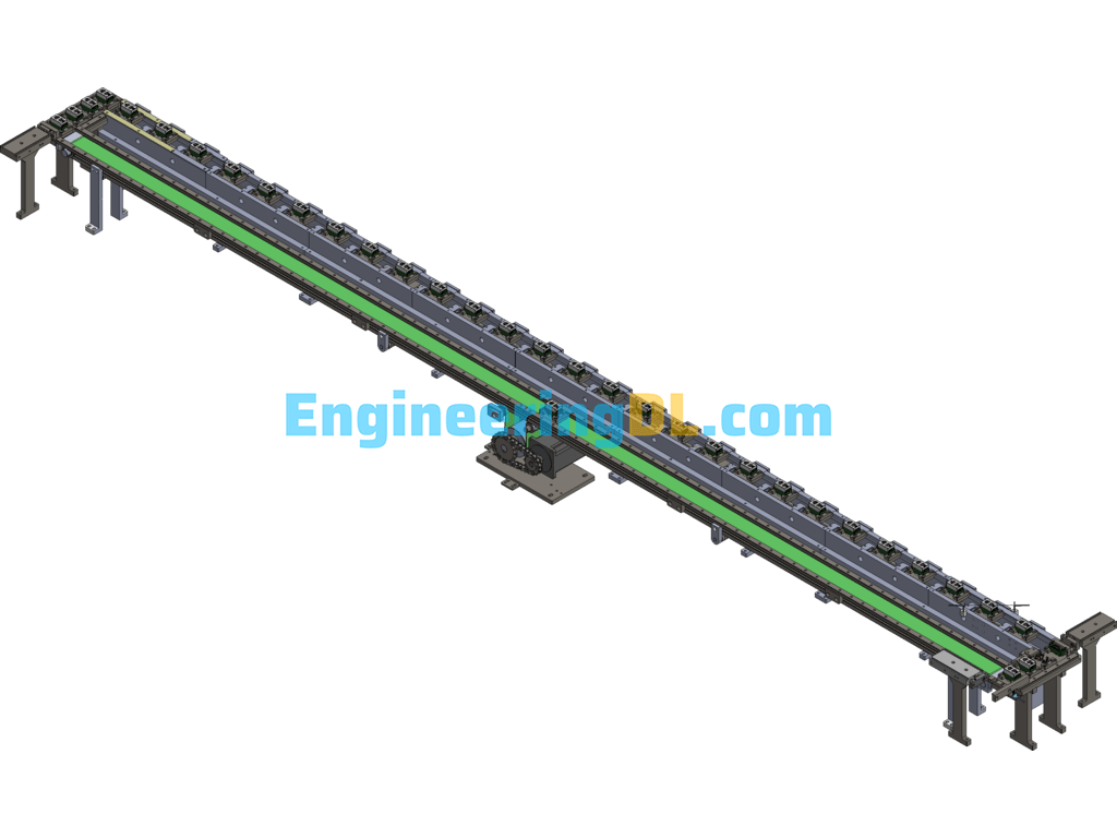 3D Model Of Fixed Pitch Assembly Line 3D Exported Free Download