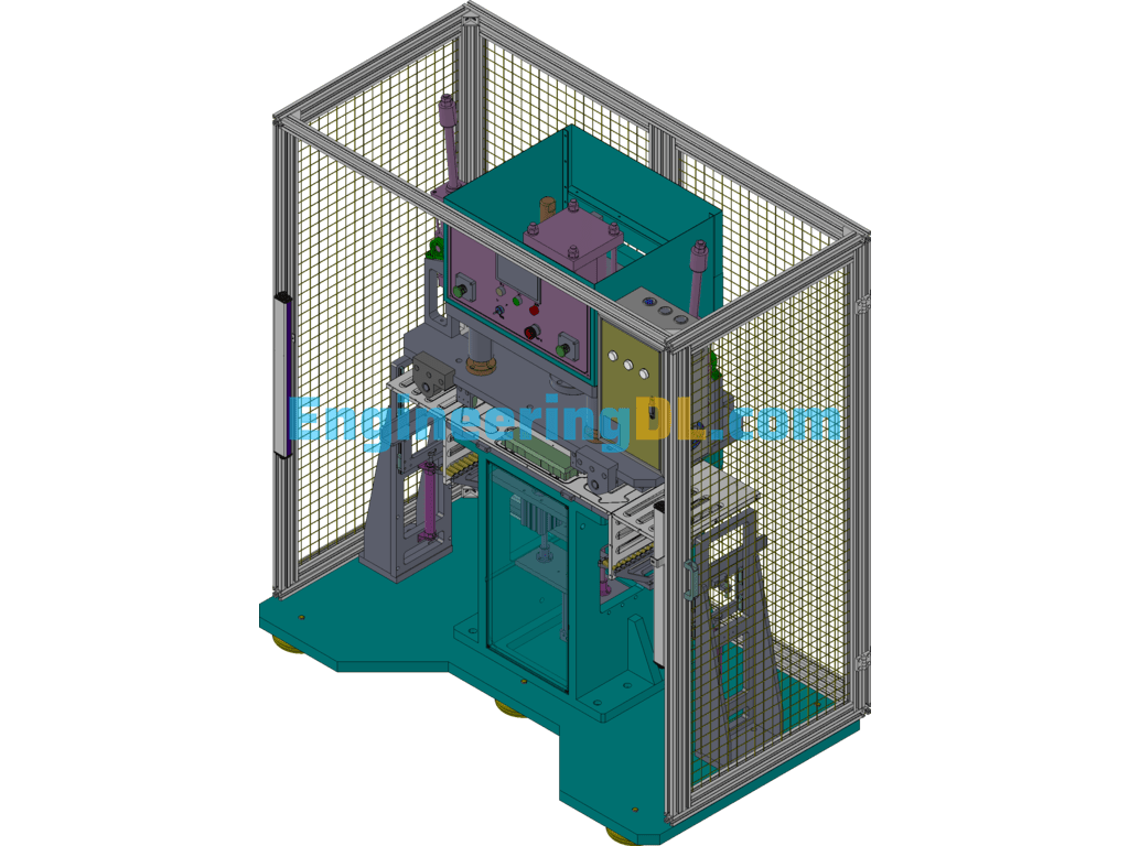 Appliance Shell Folding U Machine Bending Machine Non-Standard Equipment SolidWorks, 3D Exported Free Download