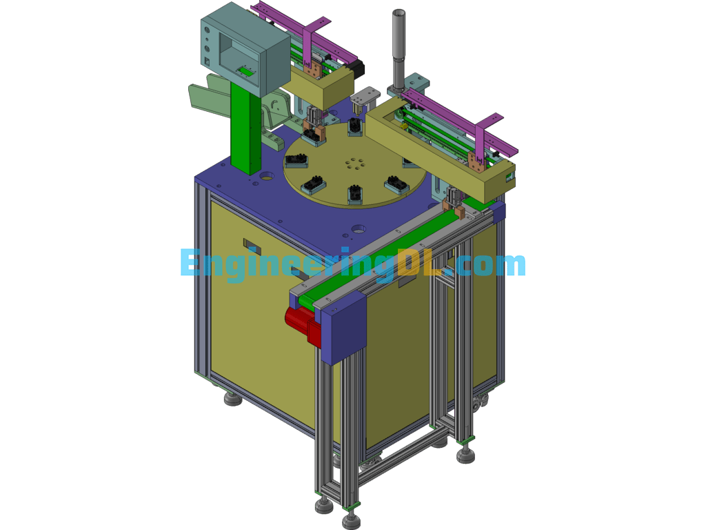 Seal Assembly Machine 3D Exported Free Download