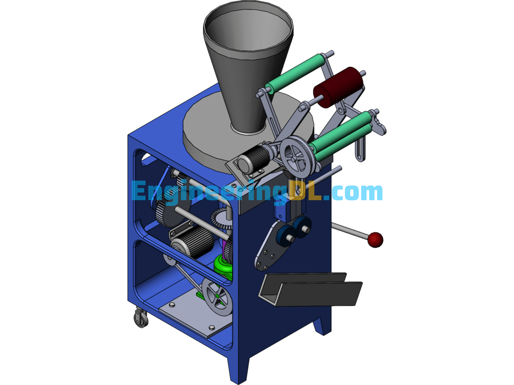 Sealing Machine SolidWorks, 3D Exported Free Download