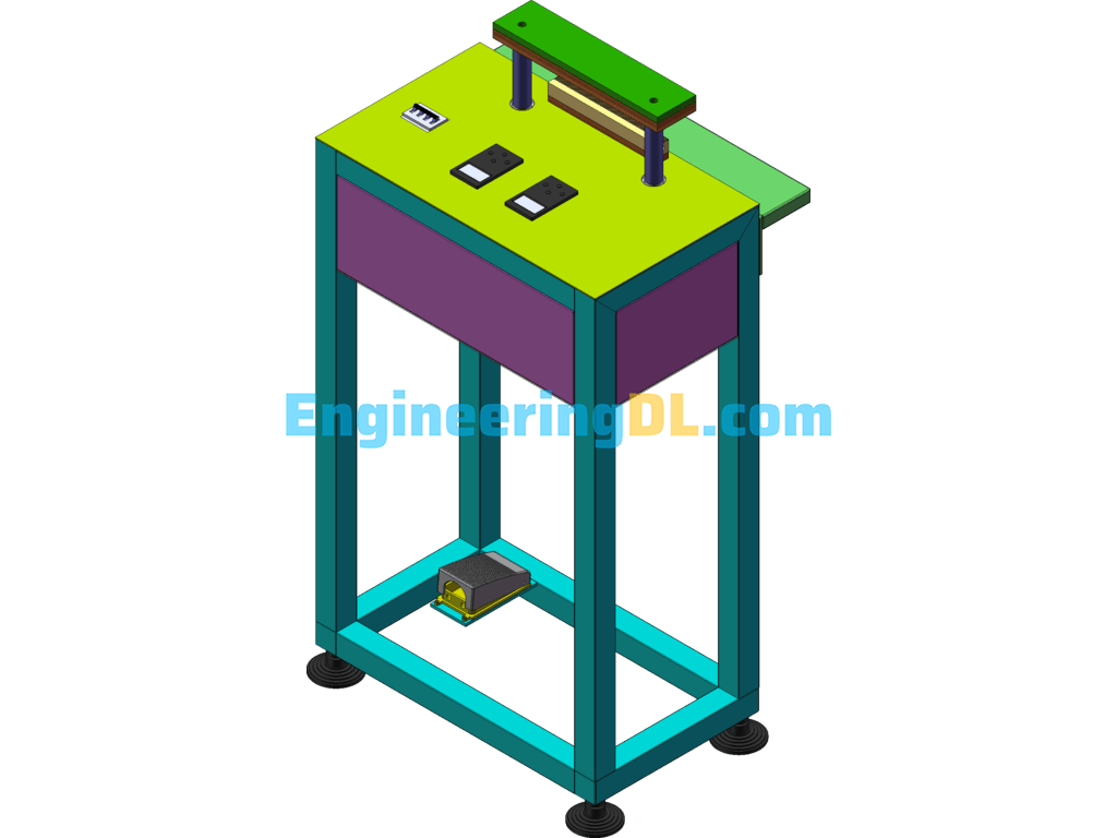 Sealing Machine 3D + Physical Photos SolidWorks Free Download