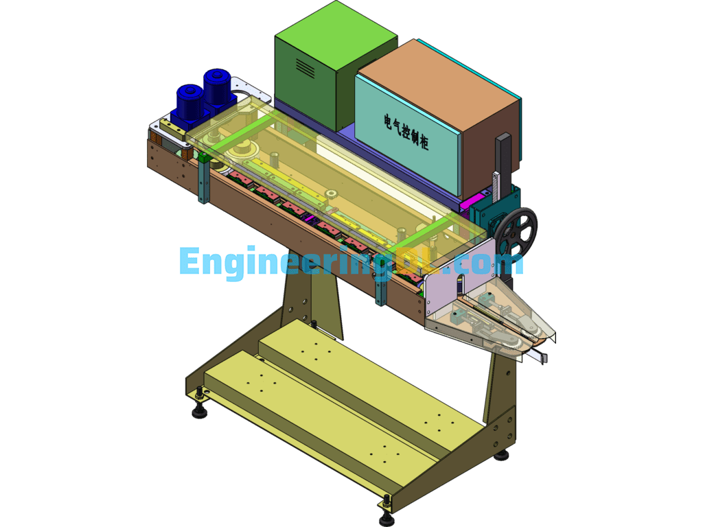 Sealing And Heat Sealing Machine (Industrial) SolidWorks Free Download