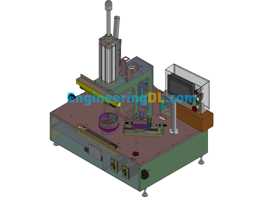 Small Automatic Dispensing Machine SolidWorks, 3D Exported Free Download