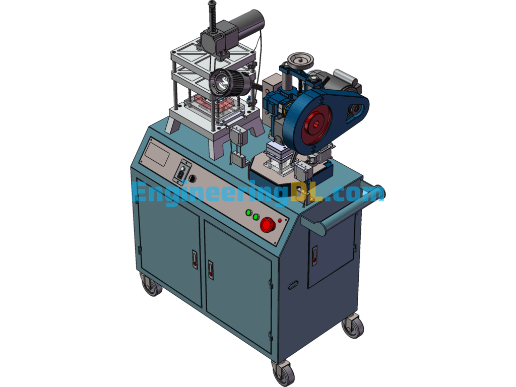 Small Punching Machine Model SolidWorks Free Download