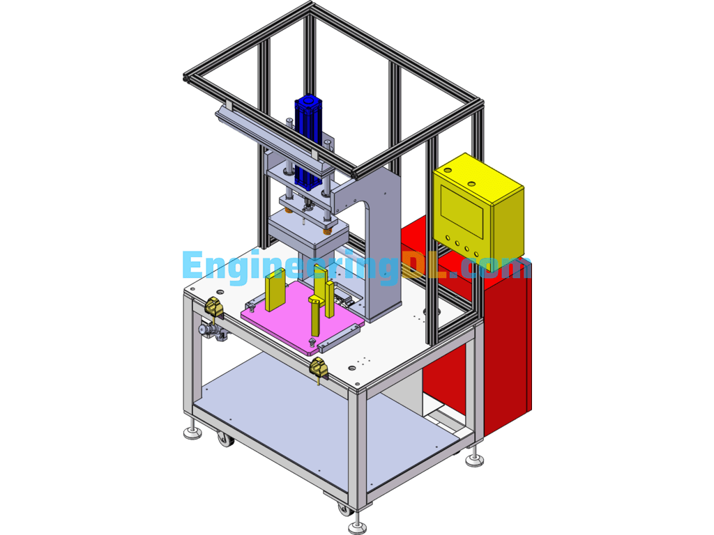 Small Pressurized Machine Model Design SolidWorks, 3D Exported Free Download