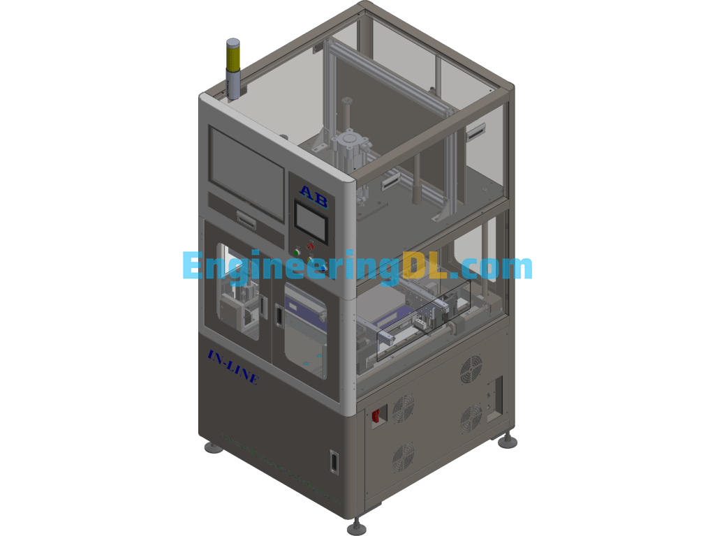 Small In-Line ICT (ICT In-Line Tester) 3D Exported Free Download