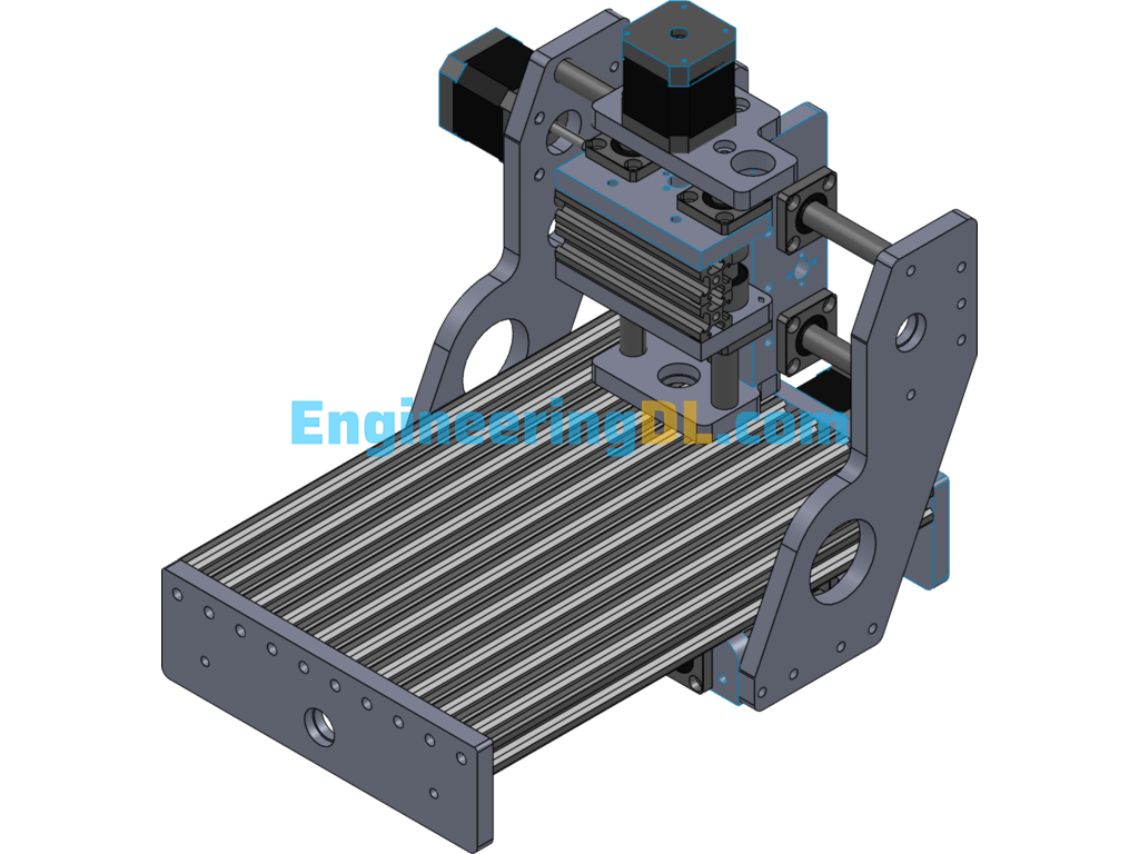 Small CNC Engraving Machine SolidWorks Free Download