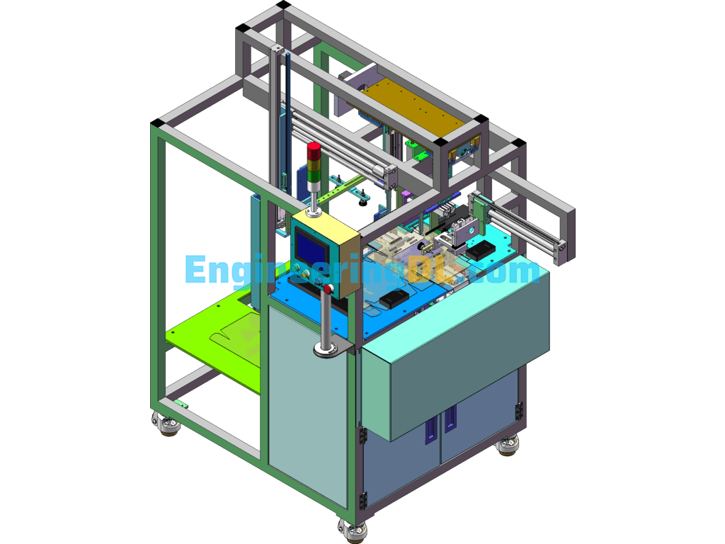 Small Paper Box Packaging Folding Machine SolidWorks Free Download
