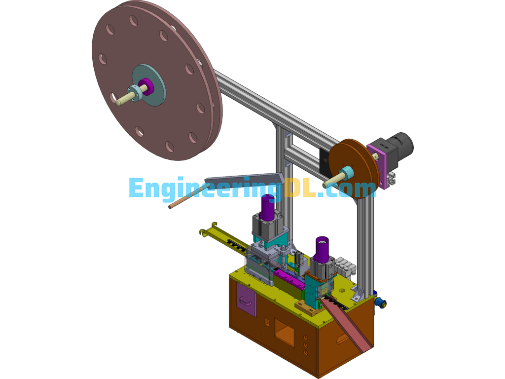 Small End Cutting Machine Tabletop End Cutting Pin Picker SolidWorks Free Download