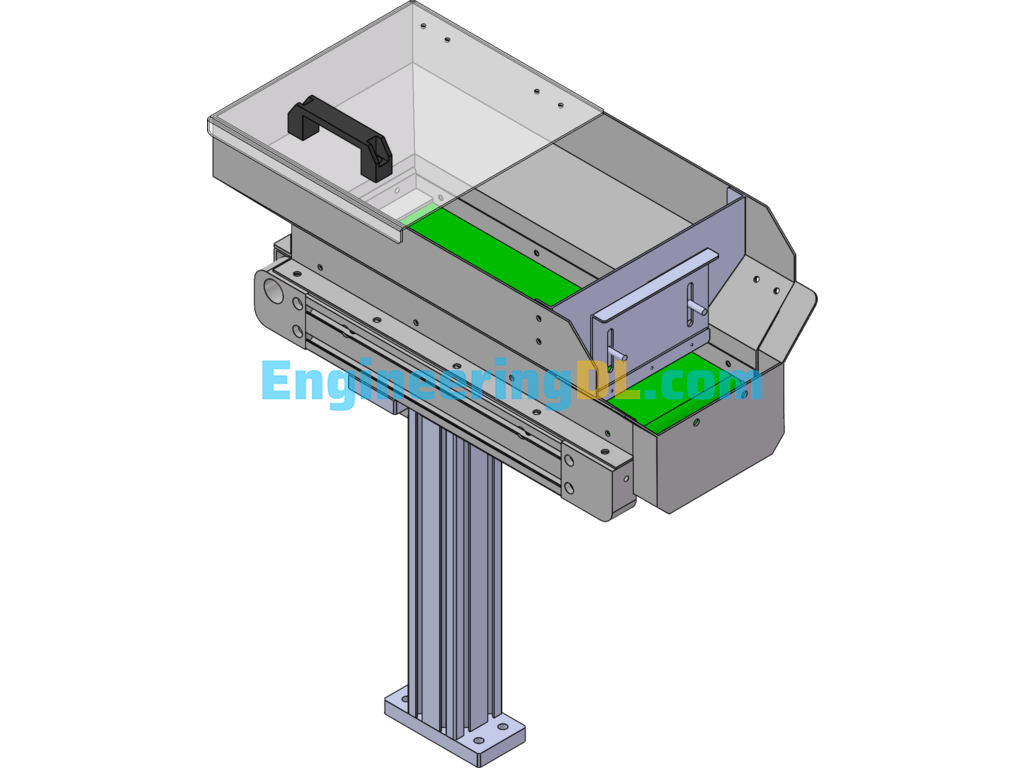 Small Conveyor Line Feeder SolidWorks Free Download