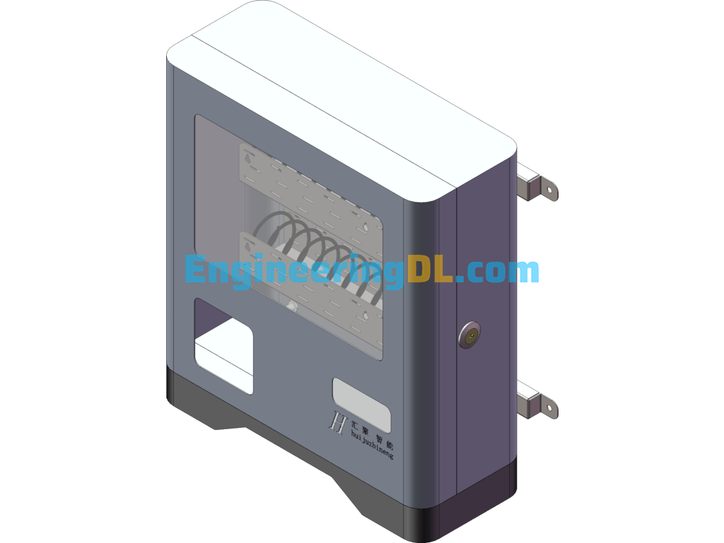 Small Mini Vending Machine SolidWorks, 3D Exported Free Download