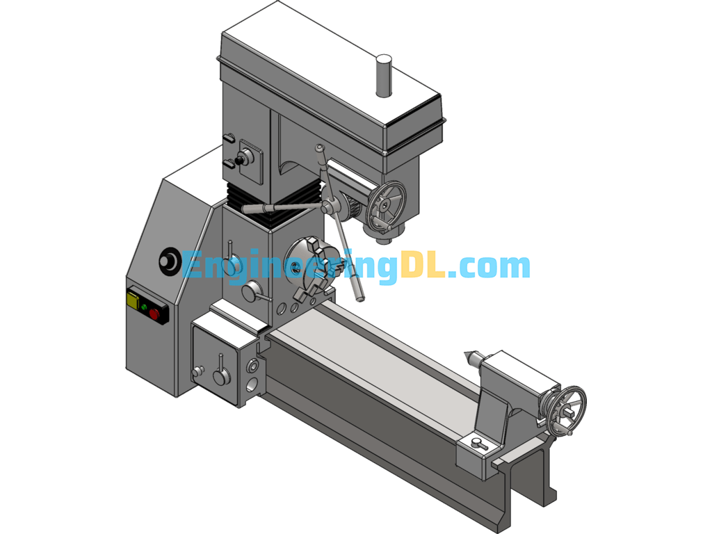 Small Drill Lathe SolidWorks Free Download