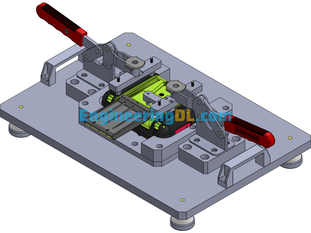 Small Gripper Jigs SolidWorks, 3D Exported Free Download
