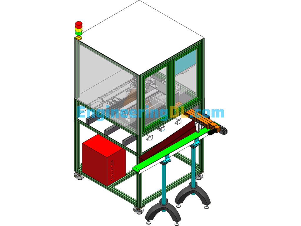 Small Workpiece Inspection Machine SolidWorks Free Download