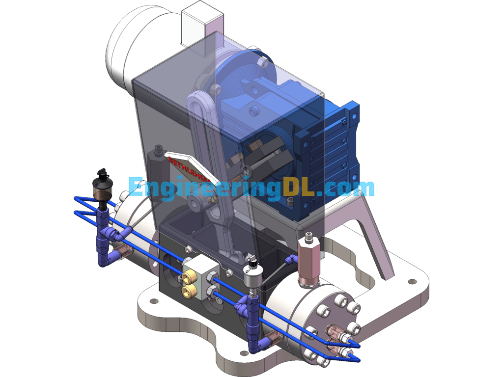 Small Discharge Diaphragm Compressors SolidWorks Free Download