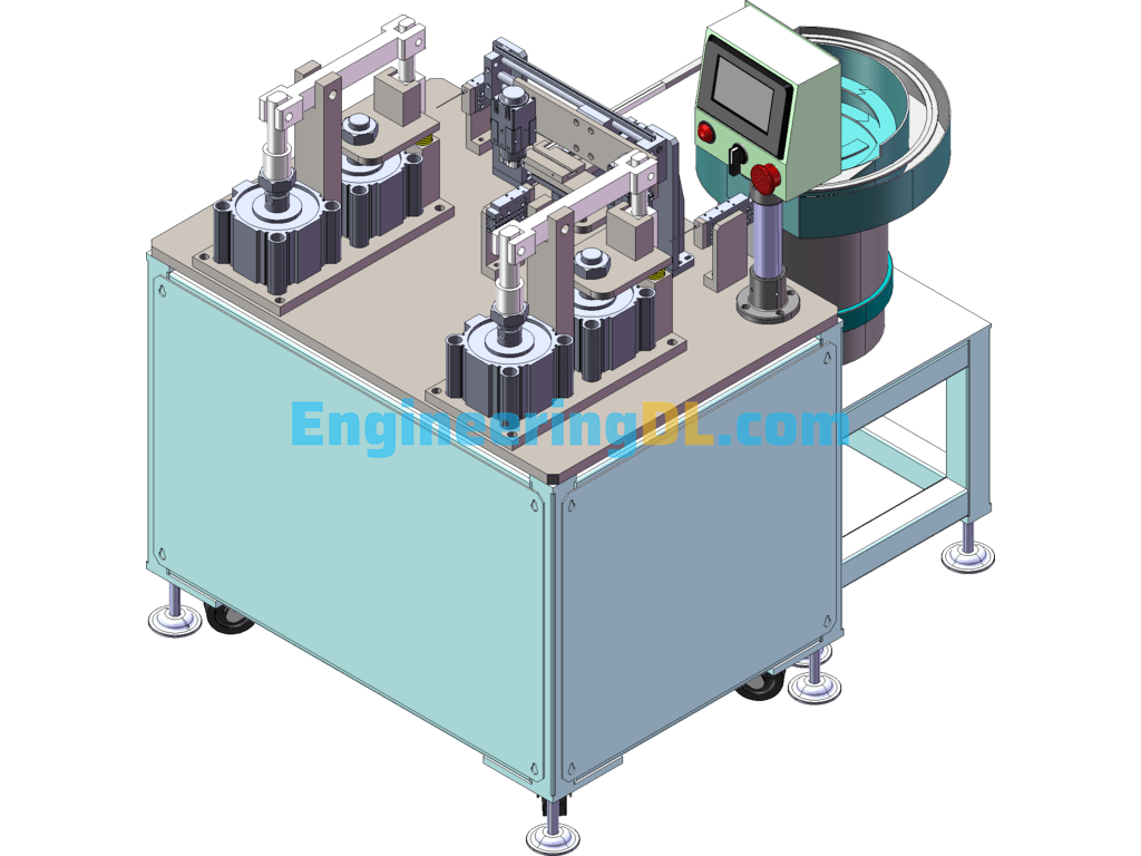 Automatic Bending Machine For Small Mandrels (Mass Production) SolidWorks, 3D Exported Free Download