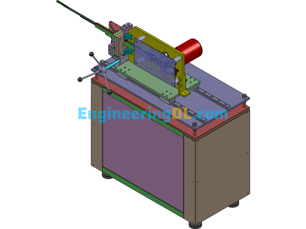 Small Parts Shooting Machine SolidWorks, 3D Exported Free Download